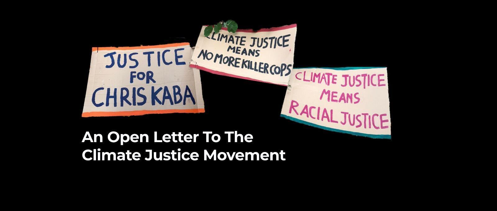 An open letter to the climate justice movement Red Green Labour